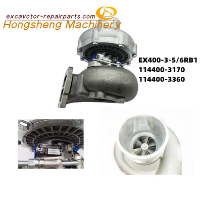 114400-3170 114400-3360 بیل مکانیکی توربوشارژر هیتاچی EX400-3 EX400-5 موتور 6RB1